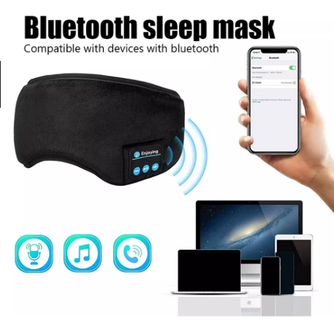 Antifaz Para Dormir Con Audífonos Bluetooth