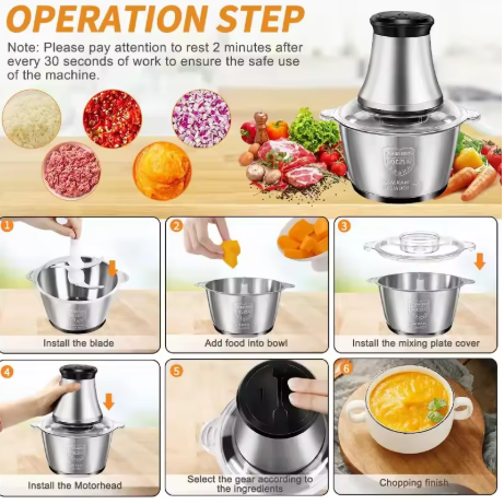 Molino Picador Electrico 3 Litros